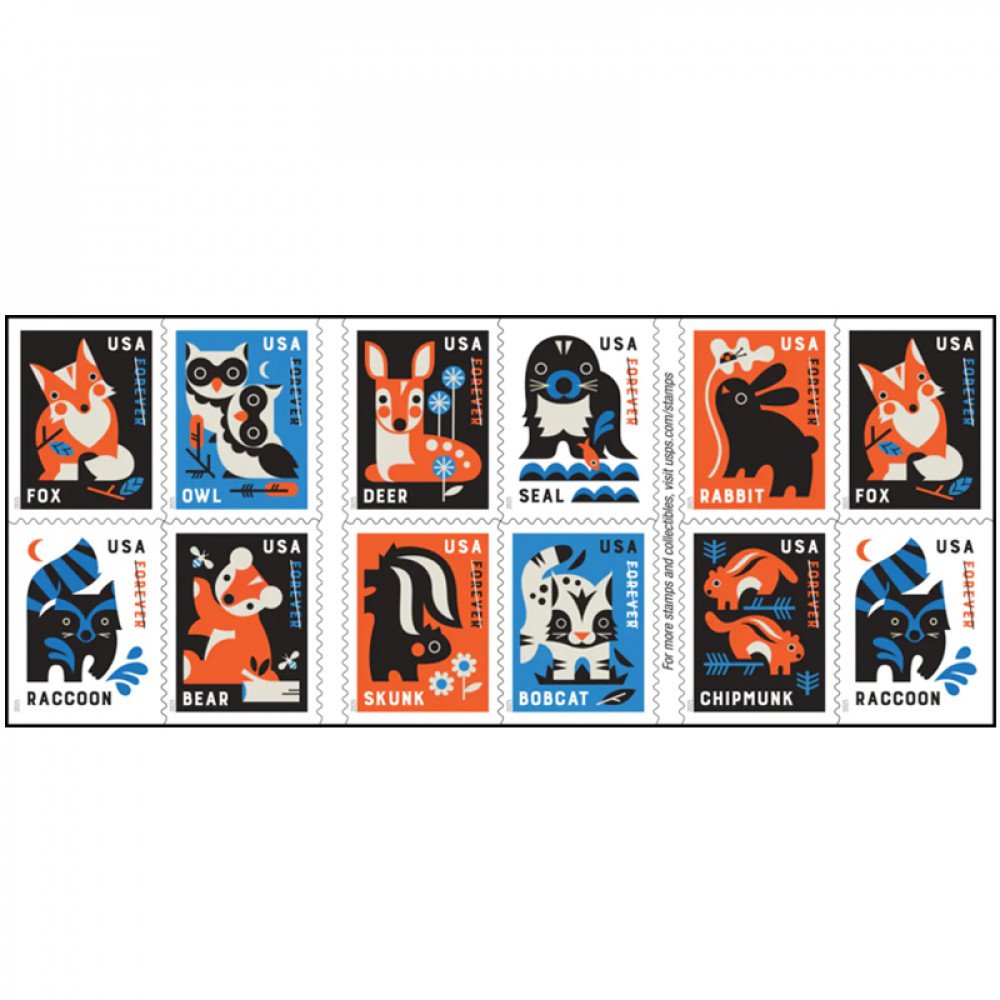 2025 Baby Wild Animals Stamps, Booklet of20 2025 Baby Wild Animals Stamps, Booklet of20