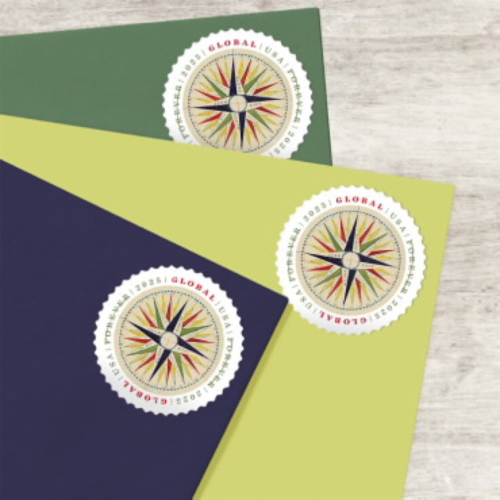 2025 Global:1794 Compass Rose Stamps Sheet of 10 2025 Global:1794 Compass Rose Stamps Sheet of 10