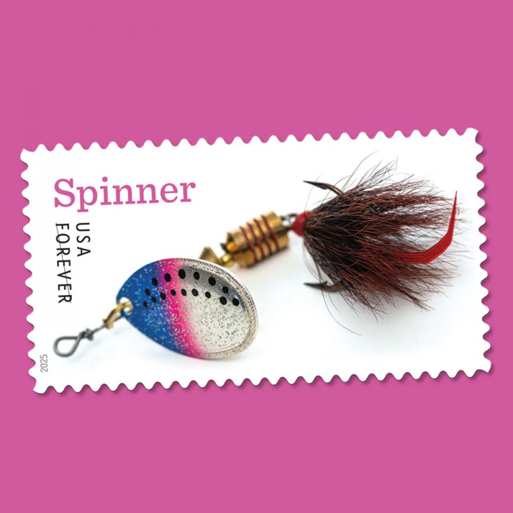 2025 Freshwater Fishing Lures Forever Stamps, Sheetof 20 2025 Freshwater Fishing Lures Forever Stamps, Sheetof 20