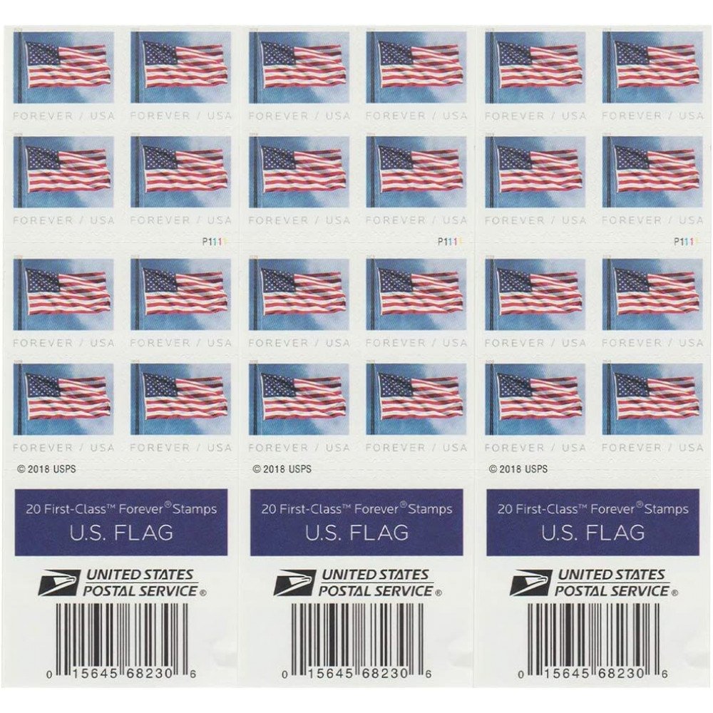 2019 USPS Flag Forever First Class Postage Stamps 2019 USPS Flag Forever First Class Postage Stamps