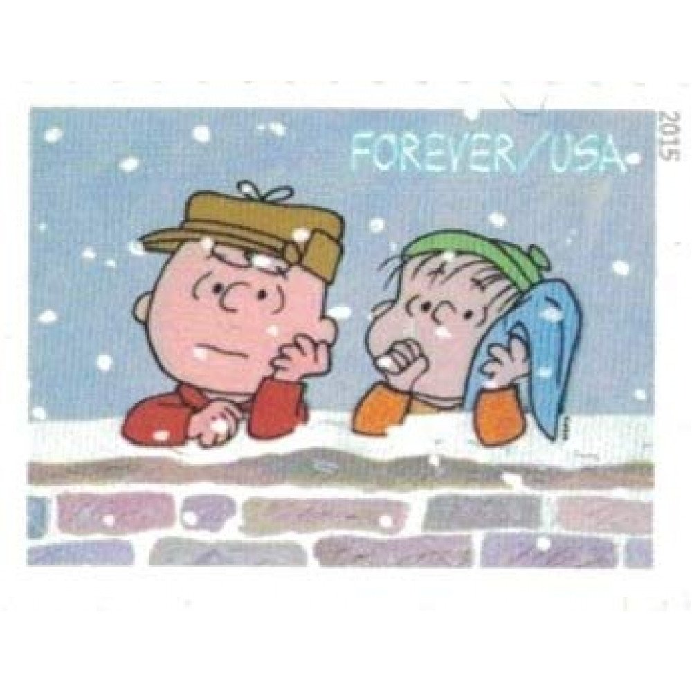 2015 USPS Charlie Brown Xmas Pane of 20 Forever Postage Stamps 2015 USPS Charlie Brown Xmas Pane of 20 Forever Postage Stamps