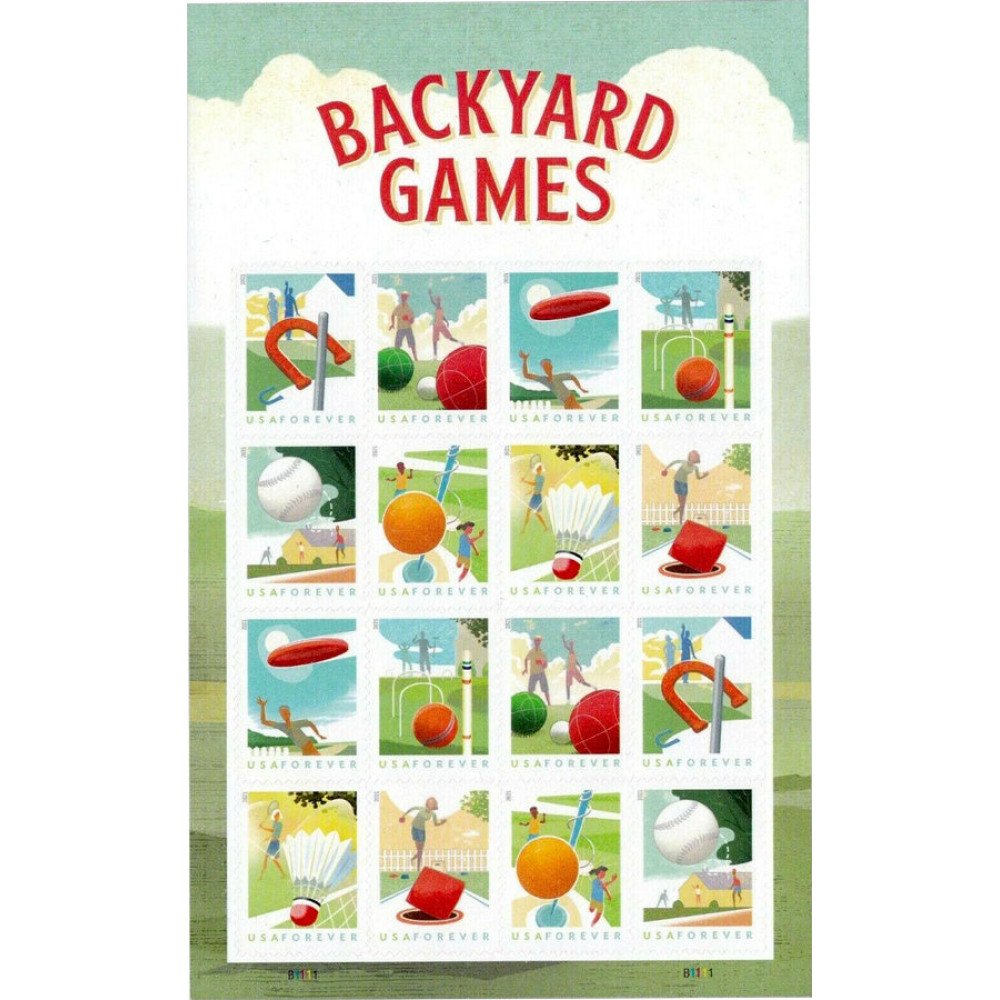 (2021) USPS Backyard Games Forever Stamps (2021) USPS Backyard Games Forever Stamps