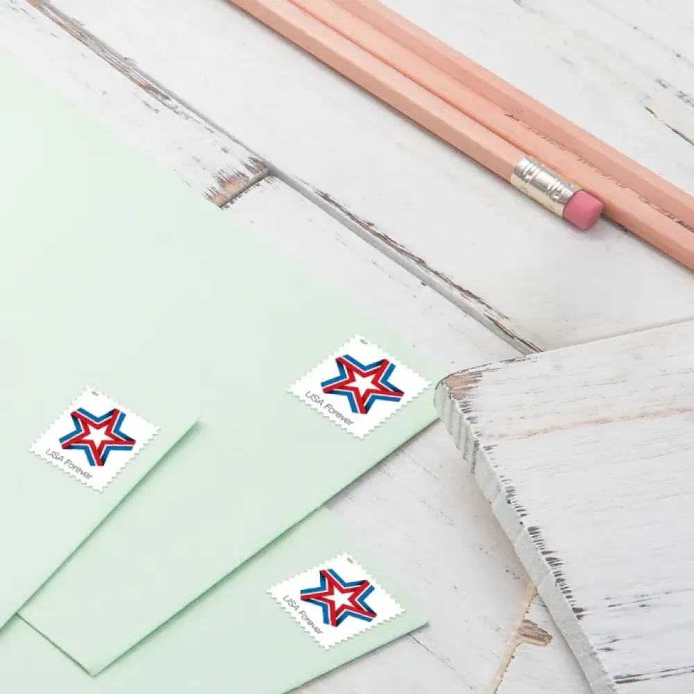 (2019) USPS Star Ribbon Forever Stamps (2019) USPS Star Ribbon Forever Stamps