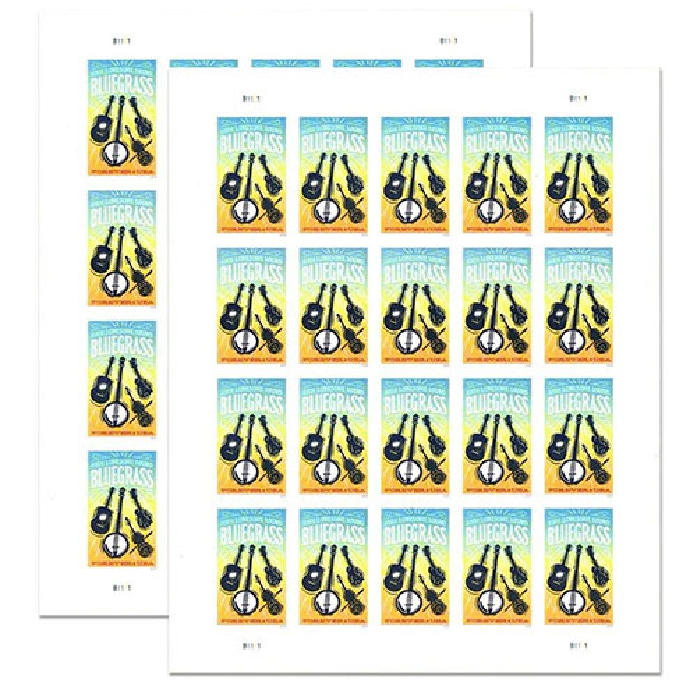 2024 USPS Bluegrass Guitar Forever Stamps 2024 USPS Bluegrass Guitar Forever Stamps