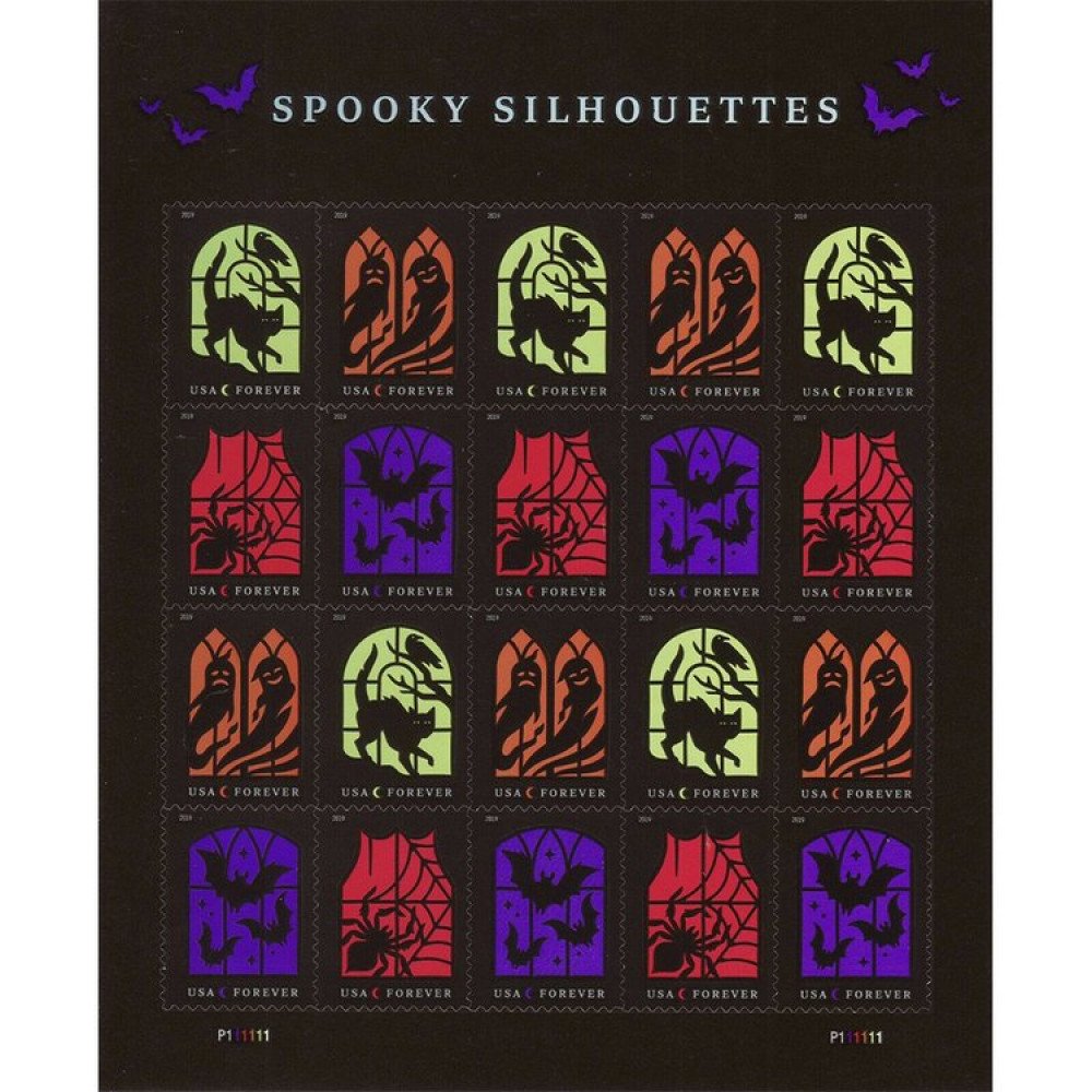 (2019) USPS Spooky Silhouettes Framed Forever Stamps (2019) USPS Spooky Silhouettes Framed Forever Stamps