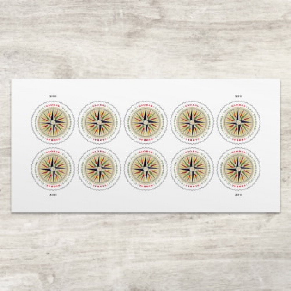 2025 Global:1794 Compass Rose Stamps Sheet of 10 2025 Global:1794 Compass Rose Stamps Sheet of 10