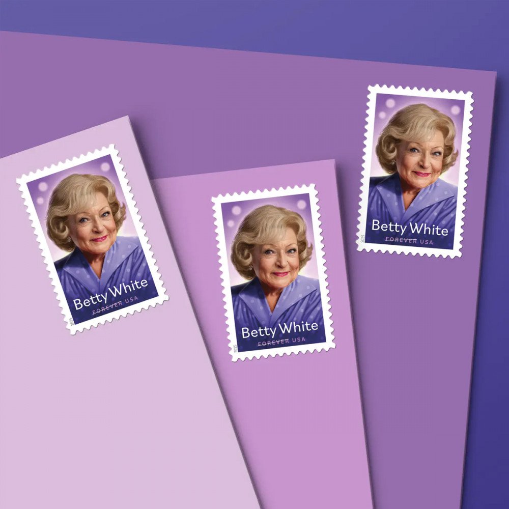 2025 Betty White Stamps Sheet of 20 2025 Betty White Stamps Sheet of 20
