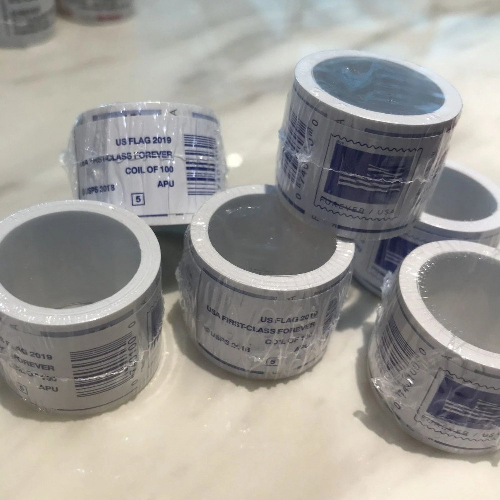(2019) USPS Forever American Flag Stamps Rolls (2019) USPS Forever American Flag Stamps Rolls
