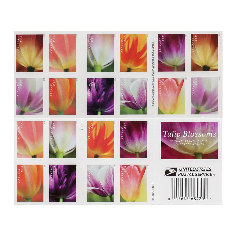 2023 US Tulip Blossoms First-Class Forever Stamps 2023 US Tulip Blossoms First-Class Forever Stamps