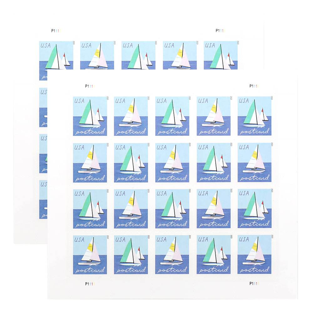 2023 US Sailboats Postcard Forever First-Class Postage Stamps 2023 US Sailboats Postcard Forever First-Class Postage Stamps