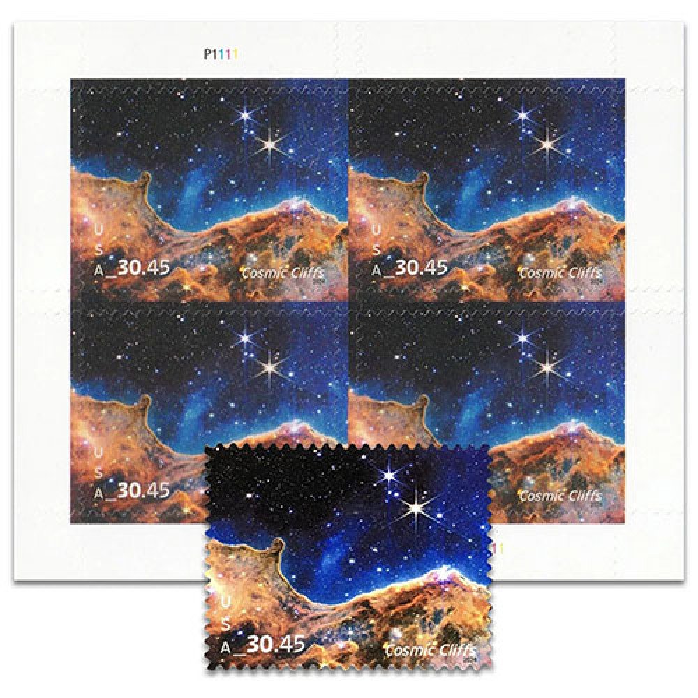 2024 USPS Cosmic Cliffs forever stamps 2024 USPS Cosmic Cliffs forever stamps