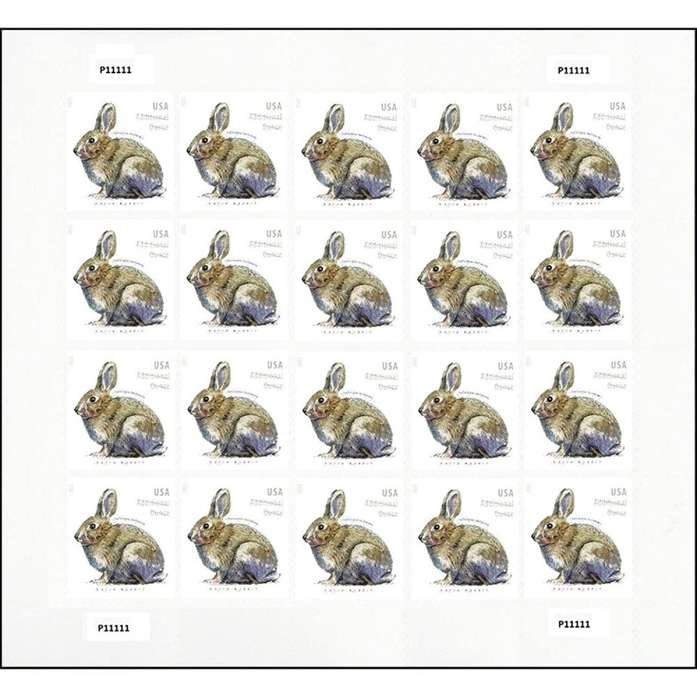 2021 Brush Rabbit Additional Ounce Forever Postage Stamps 2021 Brush Rabbit Additional Ounce Forever Postage Stamps