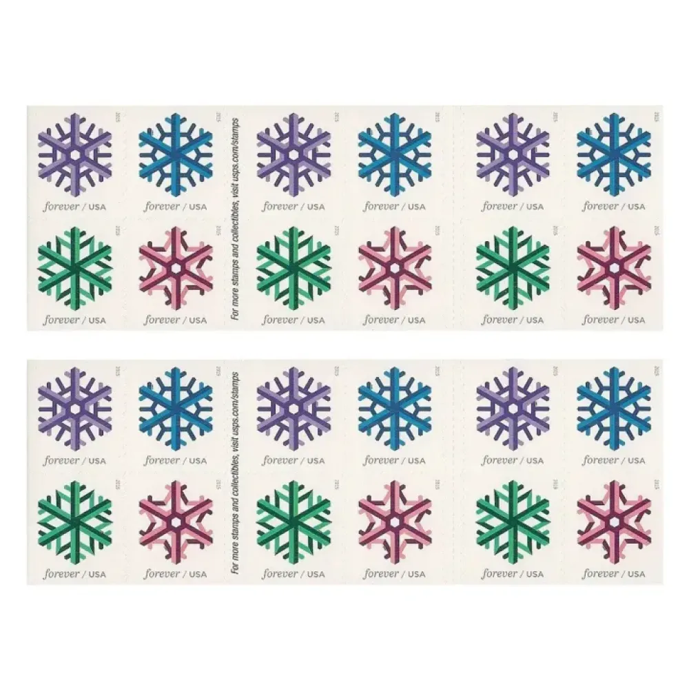 (2015) USPS Geometric Snowflakes Forever Postage Stamps (2015) USPS Geometric Snowflakes Forever Postage Stamps