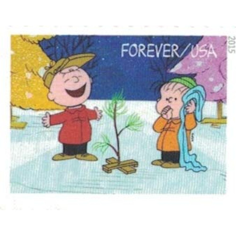 2015 USPS Charlie Brown Xmas Pane of 20 Forever Postage Stamps 2015 USPS Charlie Brown Xmas Pane of 20 Forever Postage Stamps