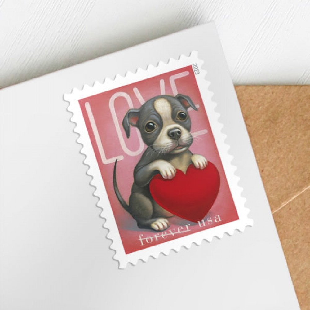 (2023) USPS Cat and Dog Love Forever Stamps (2023) USPS Cat and Dog Love Forever Stamps