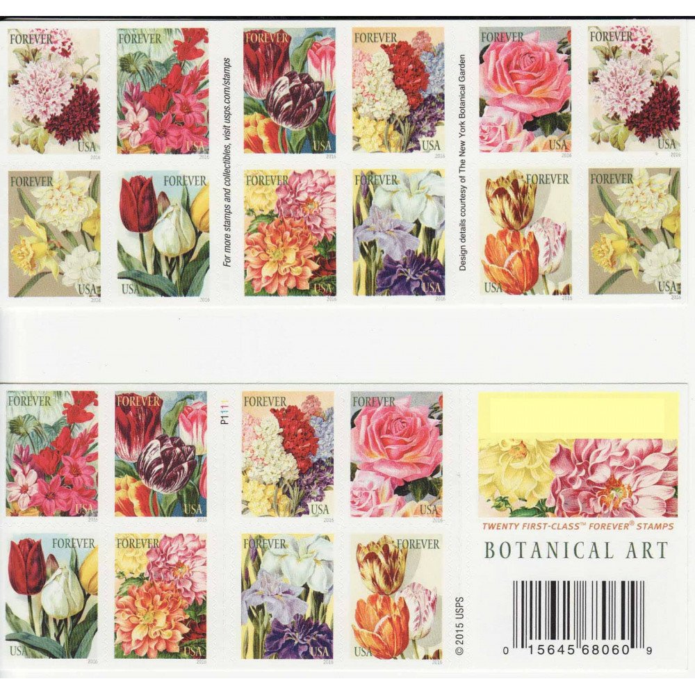 2016 US Botanical Art Beautiful Flower Bloom Forever Postage Stamps 2016 US Botanical Art Beautiful Flower Bloom Forever Postage Stamps