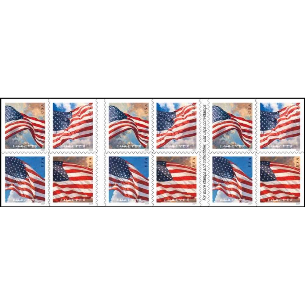 2024 Flag Forever Stamps Sheets Booklets 2024 Flag Forever Stamps Sheets Booklets