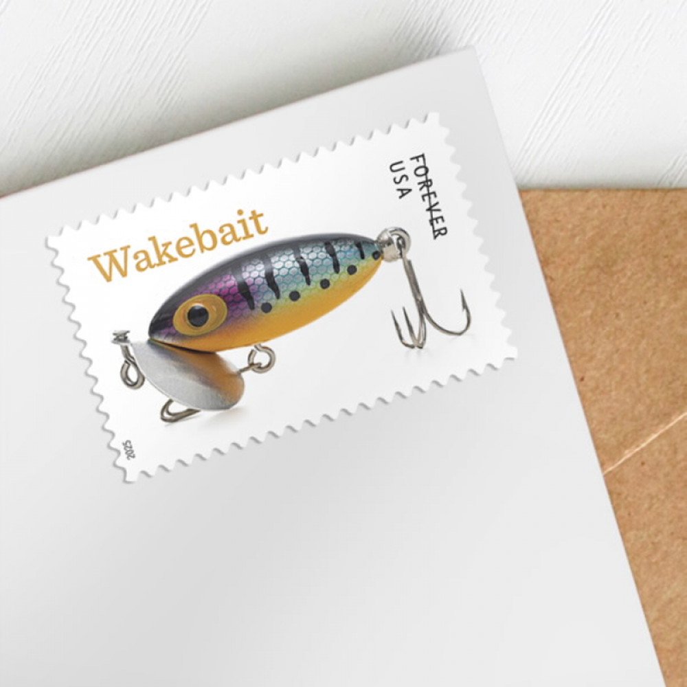 2025 Freshwater Fishing Lures Forever Stamps, Sheetof 20 2025 Freshwater Fishing Lures Forever Stamps, Sheetof 20