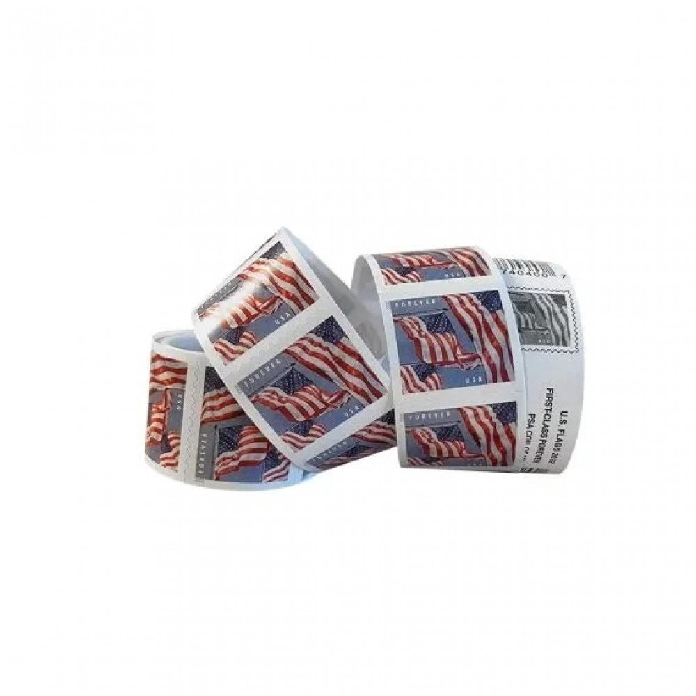 (2022) USPS Forever American Flag Stamps Rolls (2022) USPS Forever American Flag Stamps Rolls