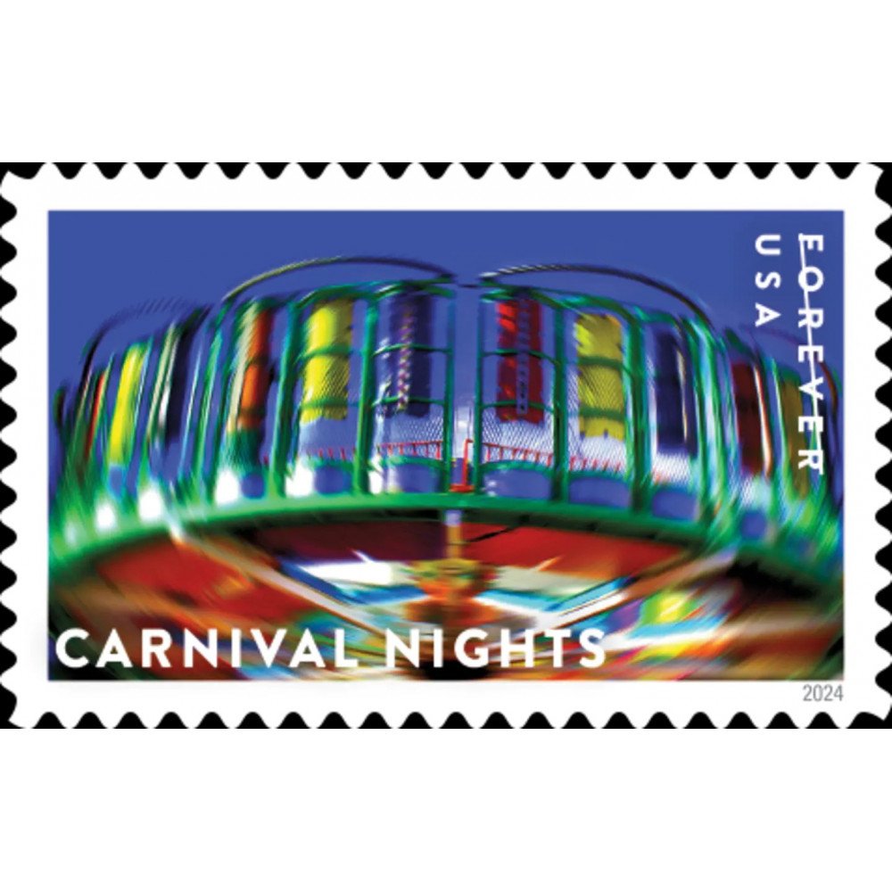 2024 us forever stamps-Carnival Nights 2024 us forever stamps-Carnival Nights