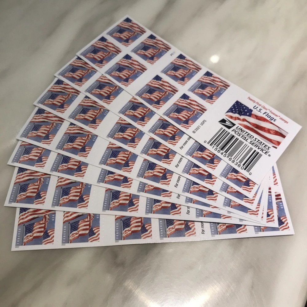 (2022) USPS American Flag Forever Stamps (2022) USPS American Flag Forever Stamps