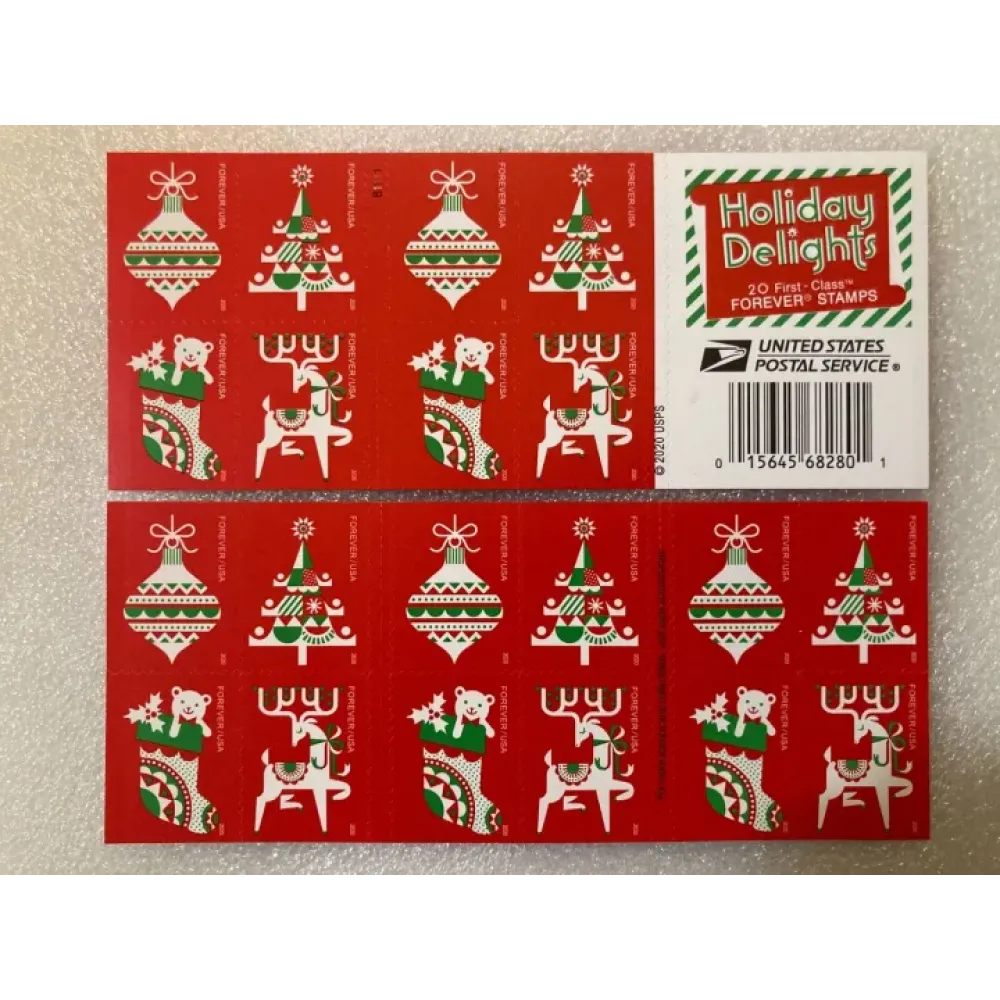 (2020) USPS Holiday Delights Forever Stamps (2020) USPS Holiday Delights Forever Stamps