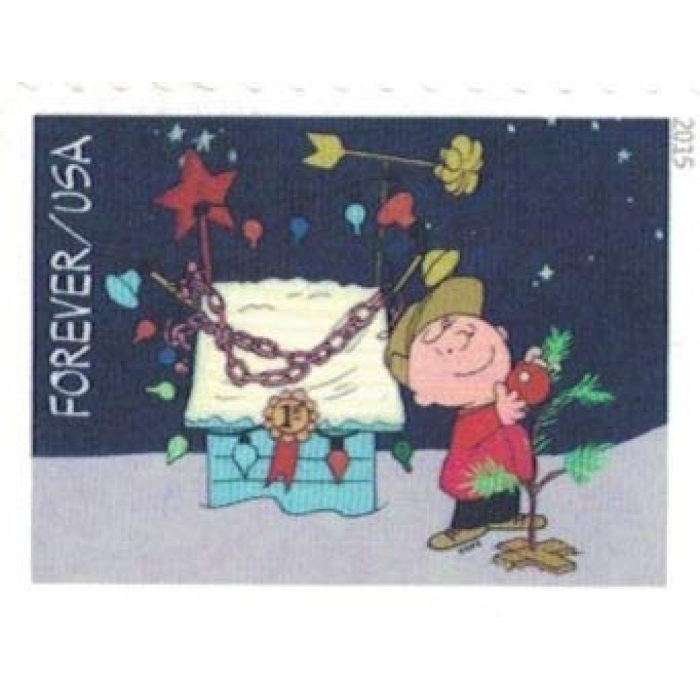 2015 USPS Charlie Brown Xmas Pane of 20 Forever Postage Stamps 2015 USPS Charlie Brown Xmas Pane of 20 Forever Postage Stamps