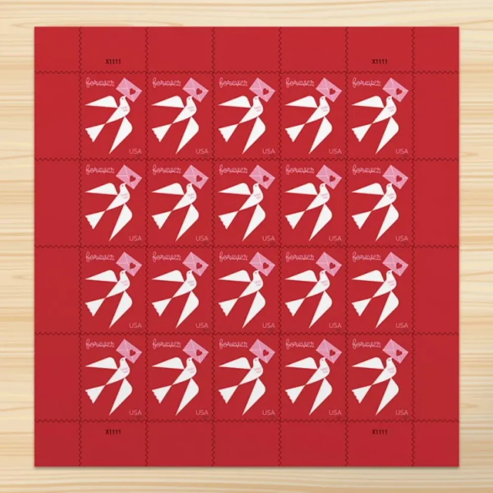 2024 Carrier pigeon love forever stamps 2024 Carrier pigeon love forever stamps
