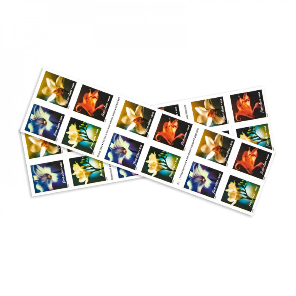 2000 US 34c Self Adhesive Four Flowers First Class Stamps 2000 US 34c Self Adhesive Four Flowers First Class Stamps
