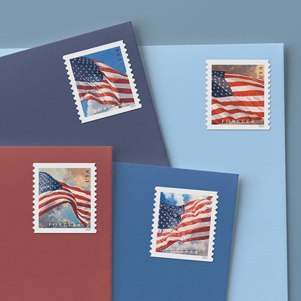 2024 USPS Forever American Flag Stamps Rolls 2024 USPS Forever American Flag Stamps Rolls