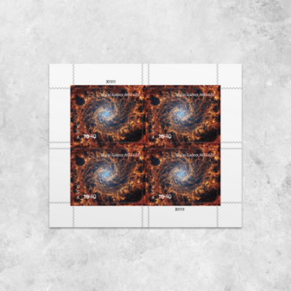 2025 Spiral Galaxy Stamps, Sheet of 4Priority Mail Stamp 2025 Spiral Galaxy Stamps, Sheet of 4Priority Mail Stamp