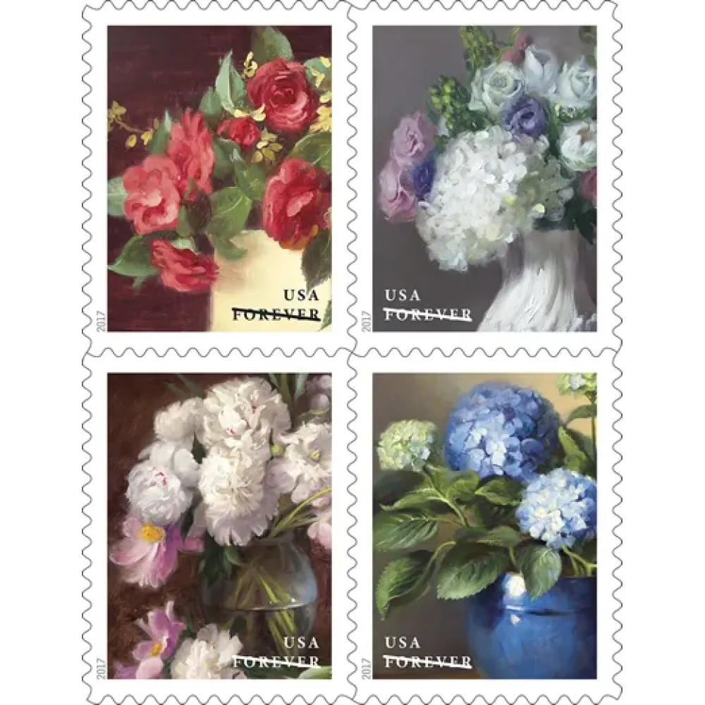 (2017) USPS Flowers from The Garden Forever Stamps