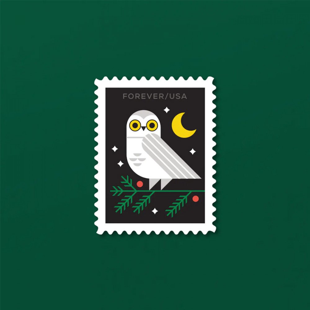 2023 Winter Woodland Animals Forever Postage Stamps (a Deer. Fox. Rabbit. and Owl 2023 Winter Woodland Animals Forever Postage Stamps (a Deer. Fox. Rabbit. and Owl