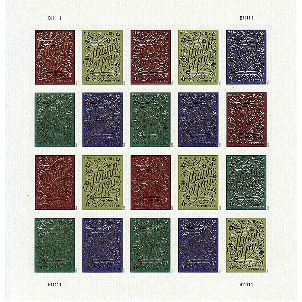 (2020) USPS Thank You Forever Postage Stamps (2020) USPS Thank You Forever Postage Stamps