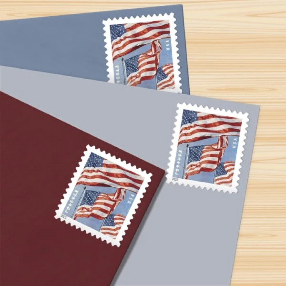 (2022) USPS American Flag Forever Stamps (2022) USPS American Flag Forever Stamps
