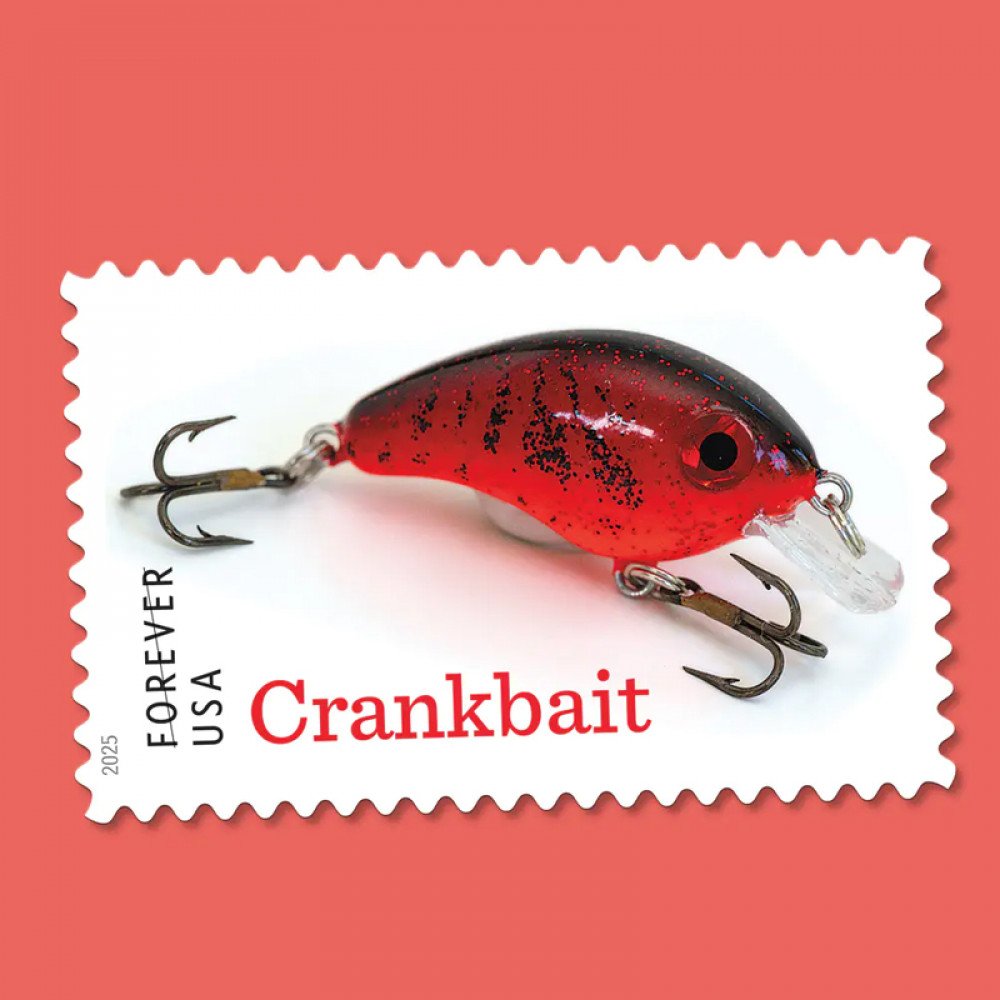 2025 Freshwater Fishing Lures Forever Stamps, Sheetof 20 2025 Freshwater Fishing Lures Forever Stamps, Sheetof 20