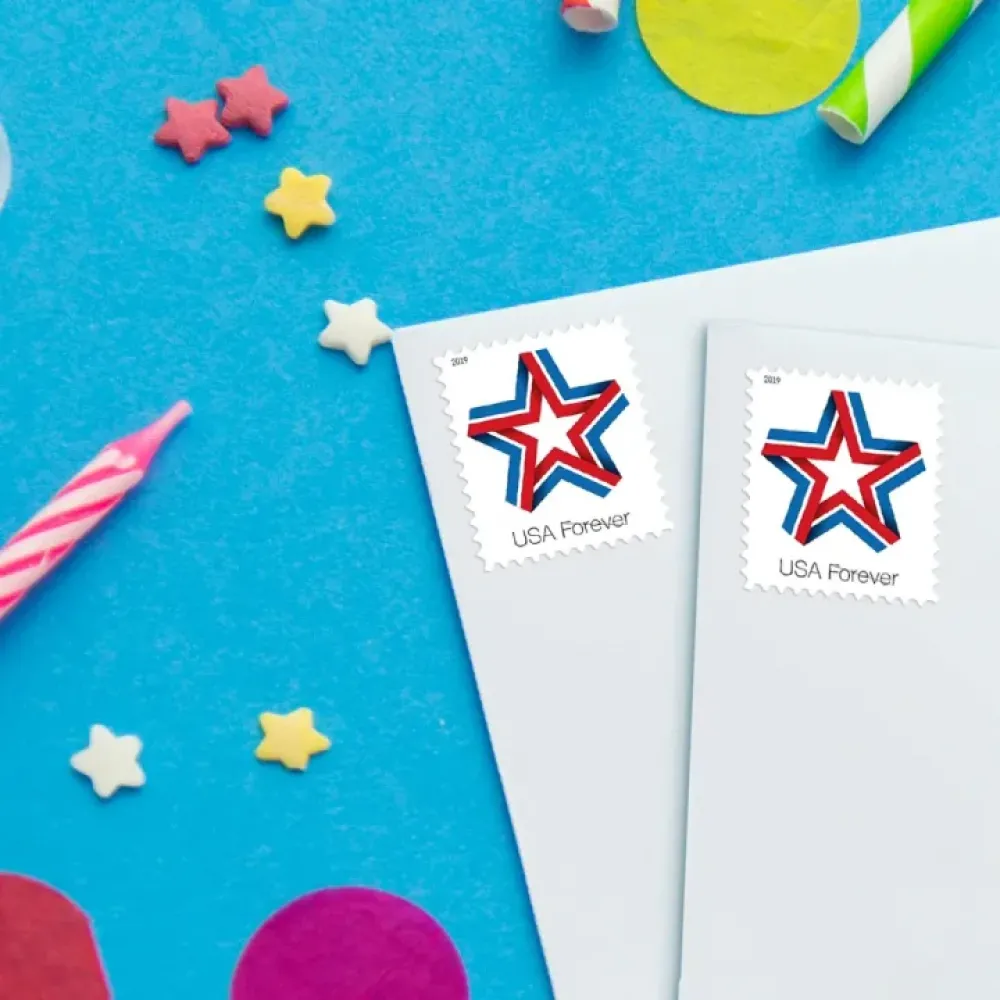 (2019) USPS Star Ribbon Forever Stamps (2019) USPS Star Ribbon Forever Stamps