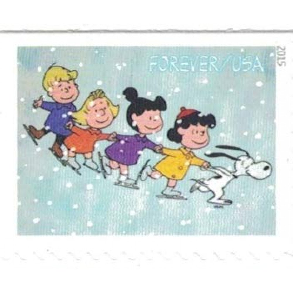 2015 USPS Charlie Brown Xmas Pane of 20 Forever Postage Stamps 2015 USPS Charlie Brown Xmas Pane of 20 Forever Postage Stamps
