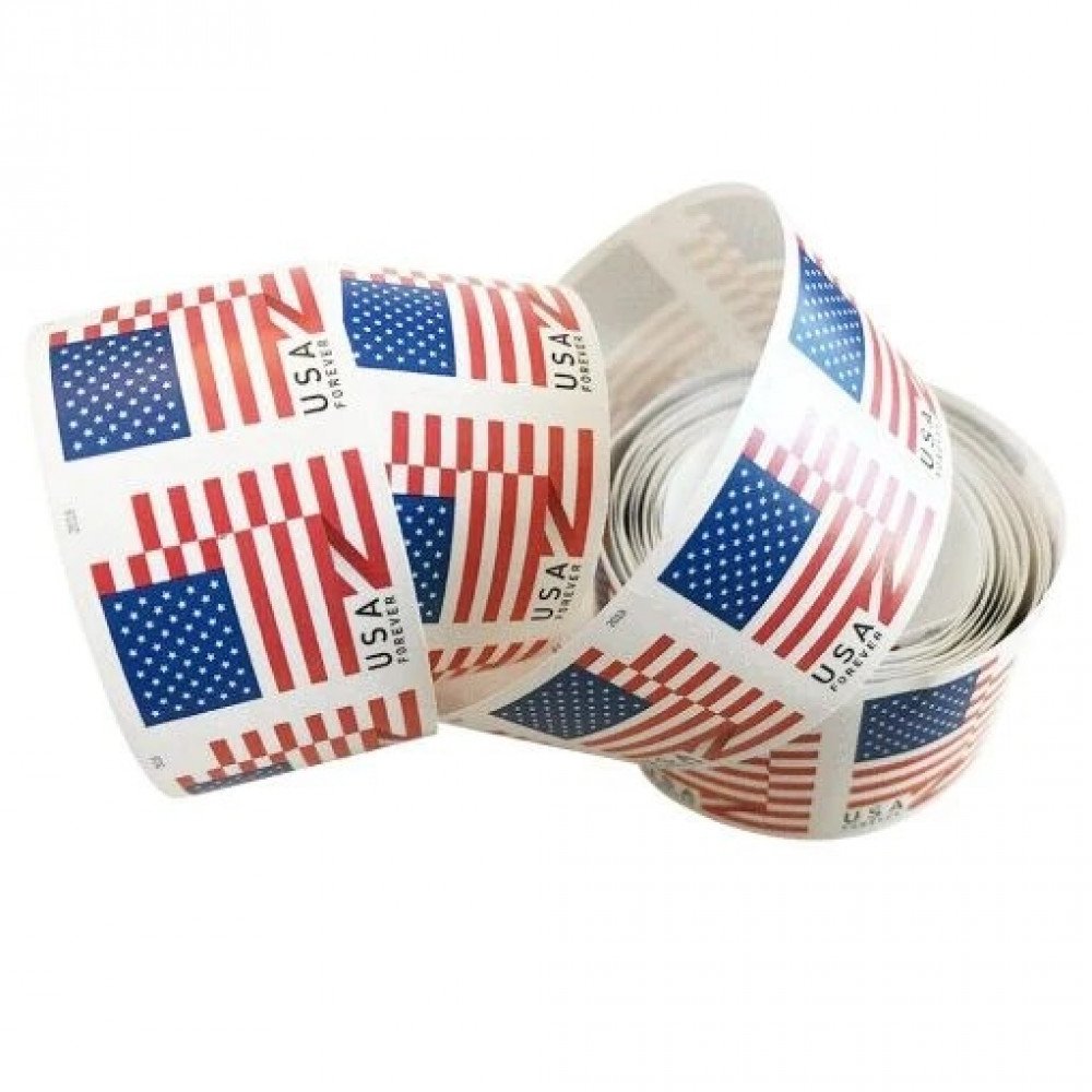 (2018) USPS Forever American Flag Stamps Rolls (2018) USPS Forever American Flag Stamps Rolls