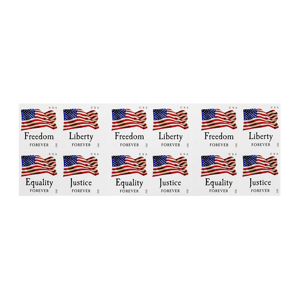 2012 USPS Forever Stamps Four Flags Flag and Equality 2012 USPS Forever Stamps Four Flags Flag and Equality
