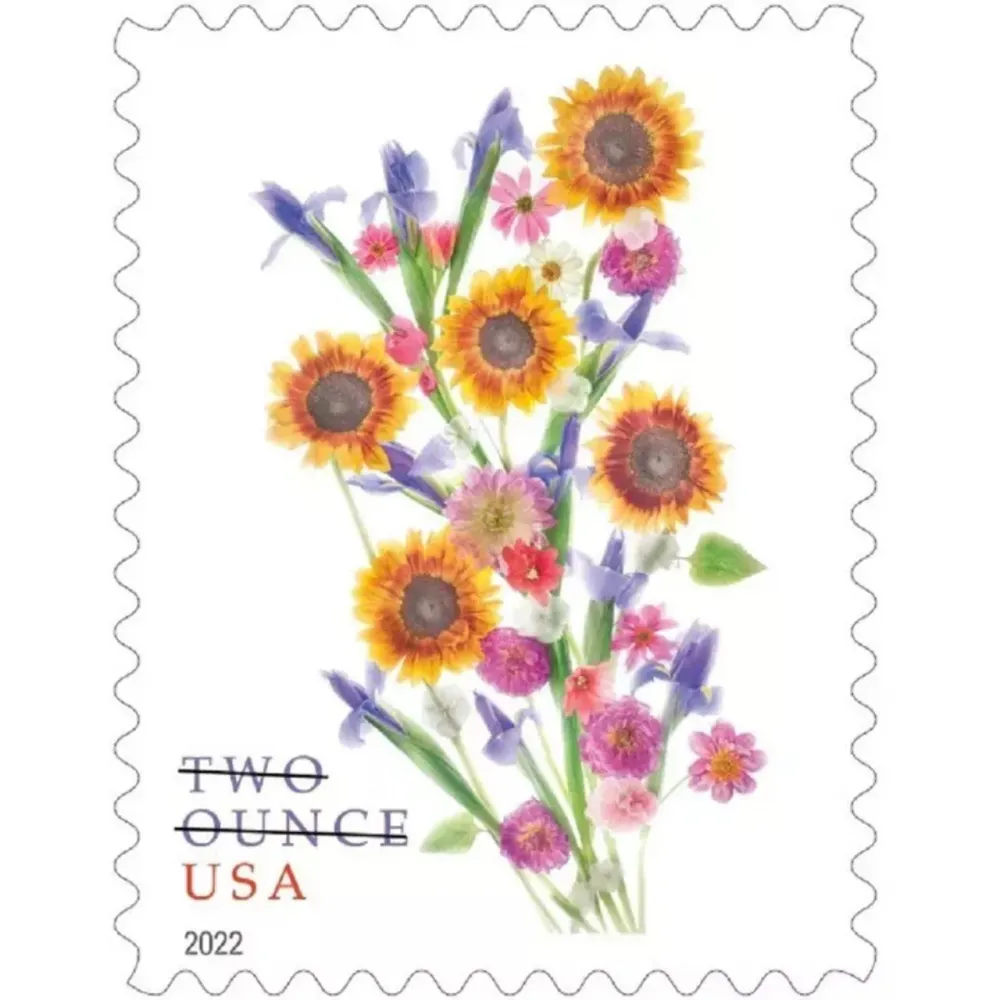 2022 US Two Ounce Sunflower Bouquet Forever Stamps 2022 US Two Ounce Sunflower Bouquet Forever Stamps