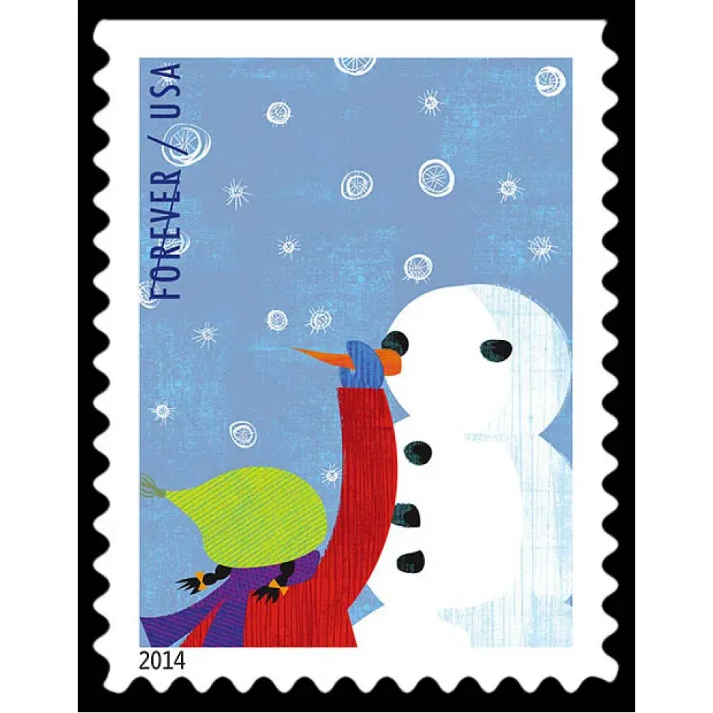 2014 USPS Winter Fun Forever Postage Stamps