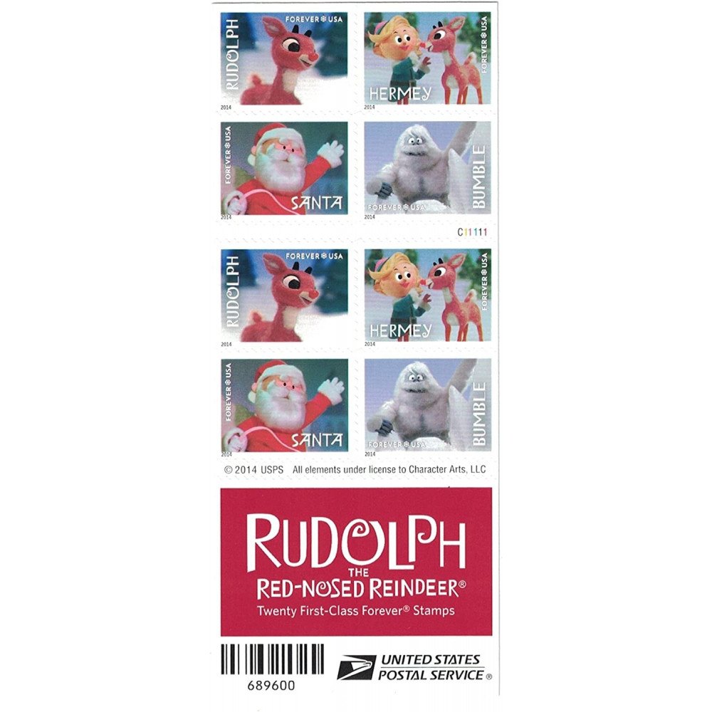 2014 USPS Rudolph the Red-Nosed Reindeer Forever Stamps 2014 USPS Rudolph the Red-Nosed Reindeer Forever Stamps