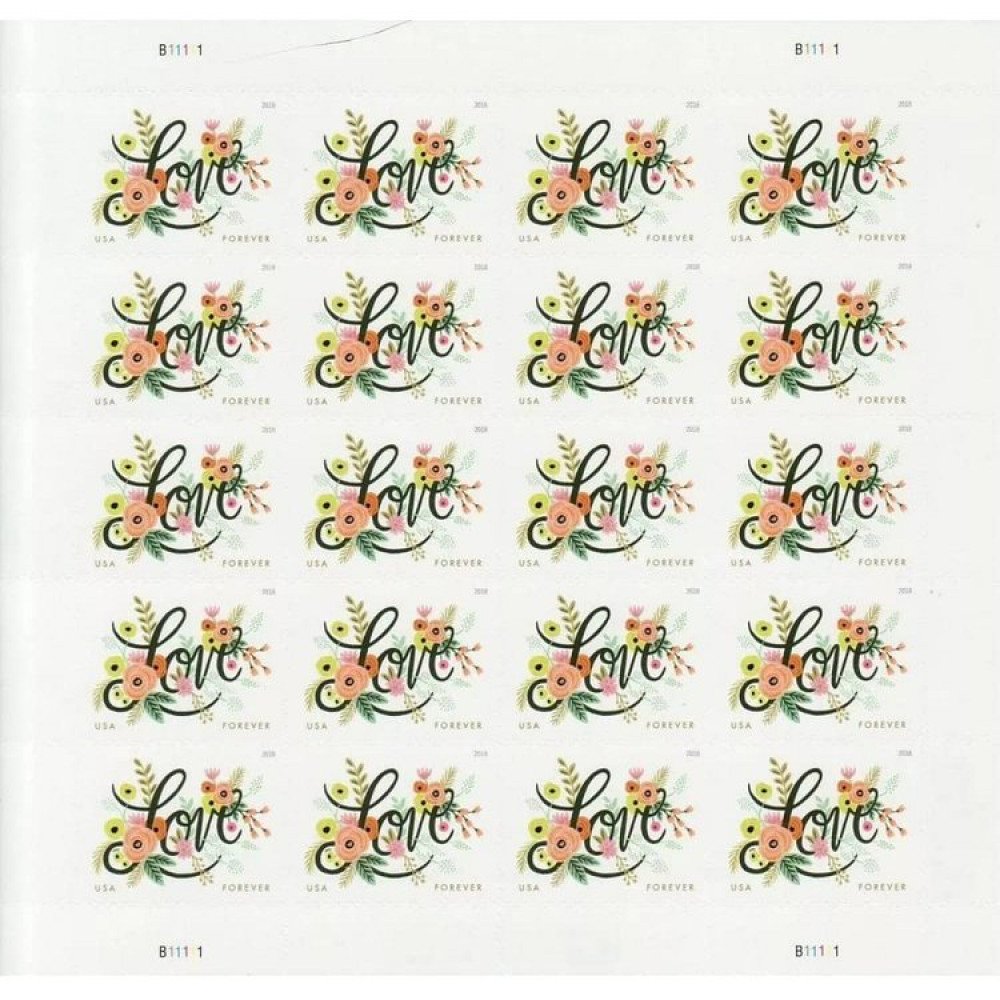 (2018) USPS Love Flourishes Forever Stamps (2018) USPS Love Flourishes Forever Stamps