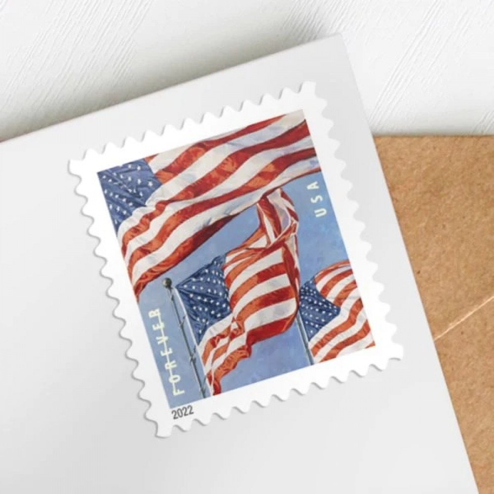 (2022) USPS American Flag Forever Stamps (2022) USPS American Flag Forever Stamps
