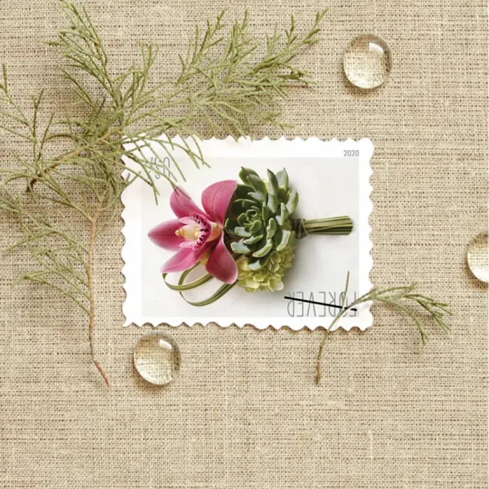 (2020) USPS Contemporary Boutonniere Forever Postage Stamps (2020) USPS Contemporary Boutonniere Forever Postage Stamps