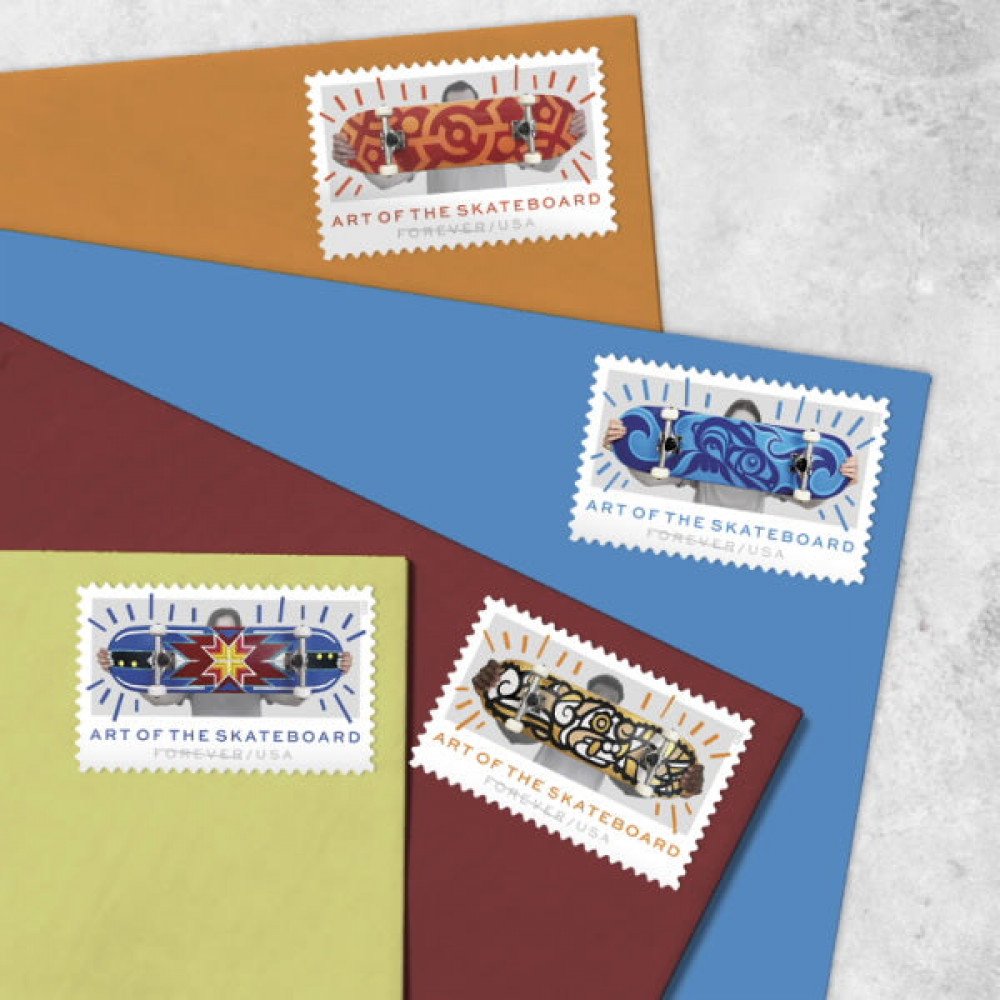 2023 Art of the Skateboad Postage Stamps 2023 Art of the Skateboad Postage Stamps