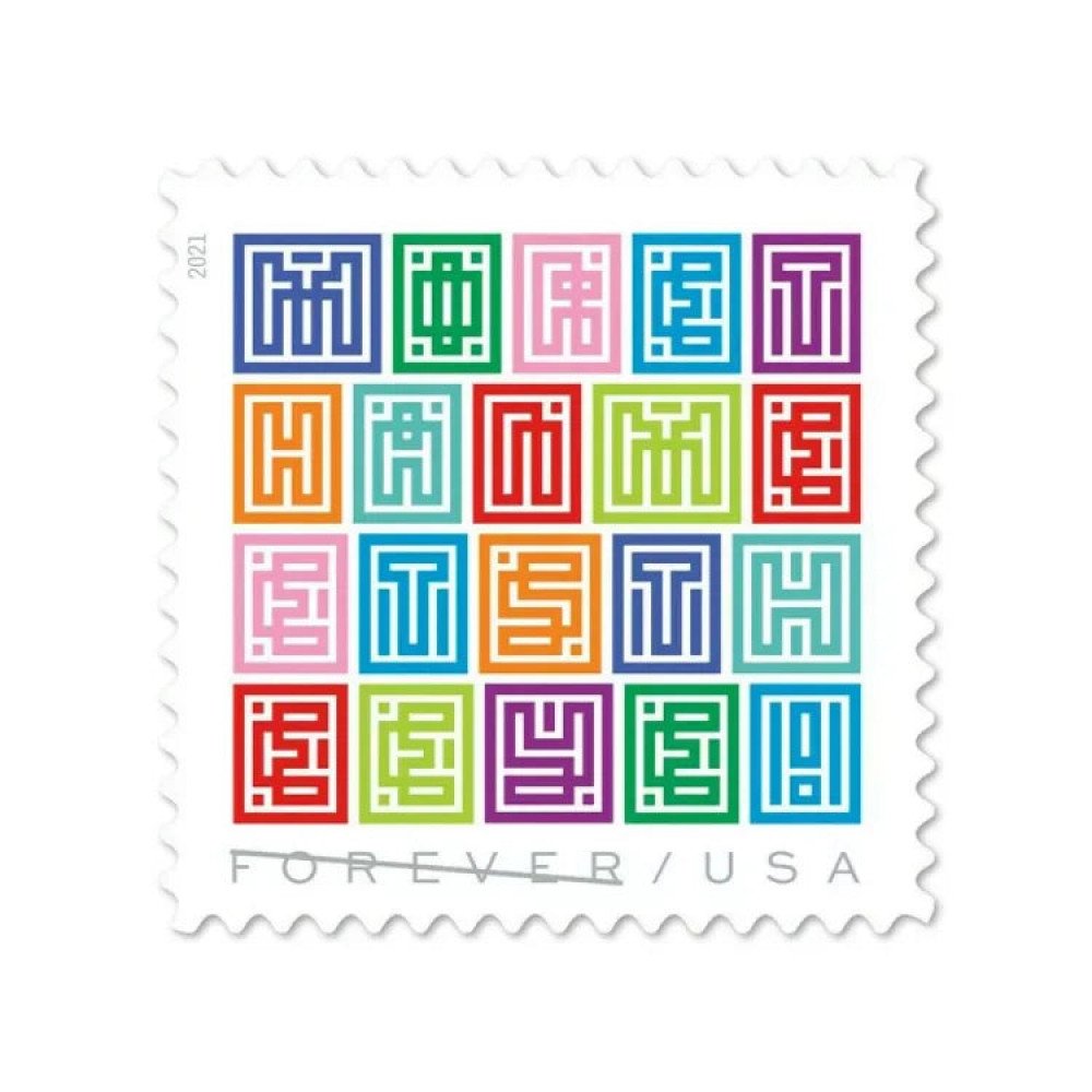 (2021) USPS Mystery Message Forever Postage Stamps (2021) USPS Mystery Message Forever Postage Stamps