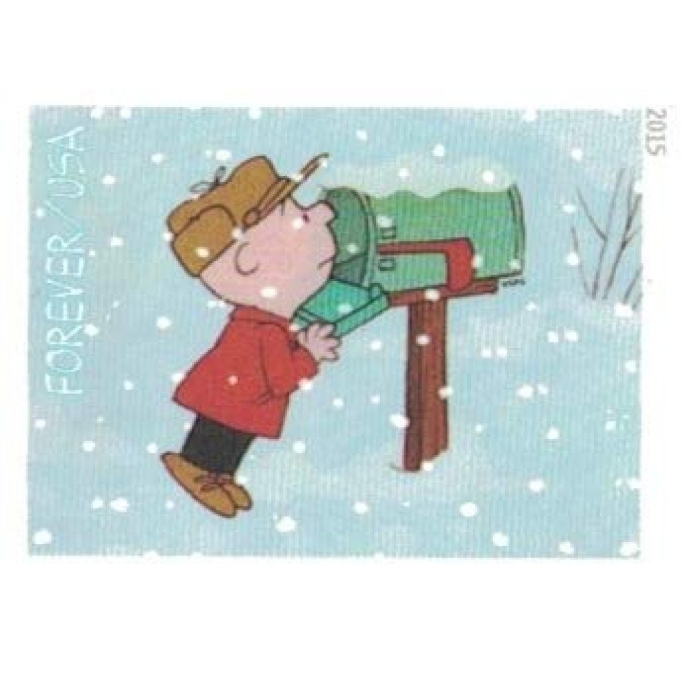 2015 USPS Charlie Brown Xmas Pane of 20 Forever Postage Stamps 2015 USPS Charlie Brown Xmas Pane of 20 Forever Postage Stamps