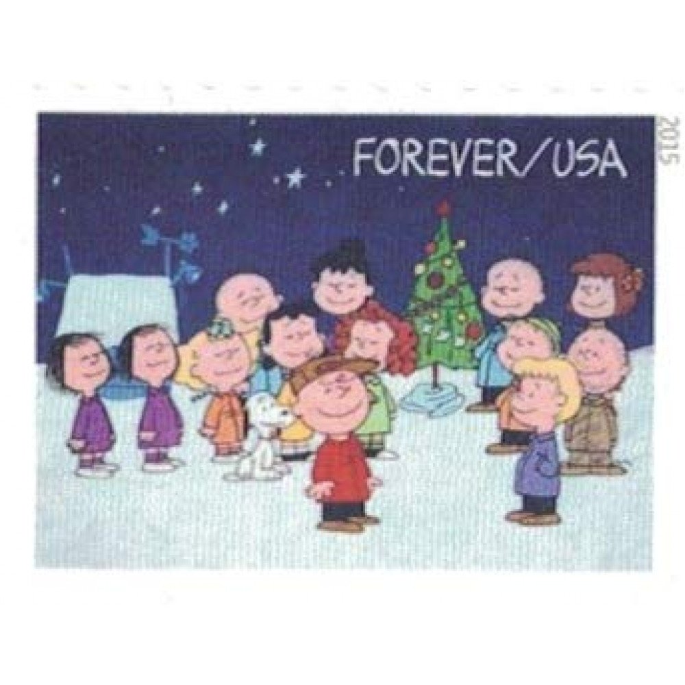 2015 USPS Charlie Brown Xmas Pane of 20 Forever Postage Stamps 2015 USPS Charlie Brown Xmas Pane of 20 Forever Postage Stamps